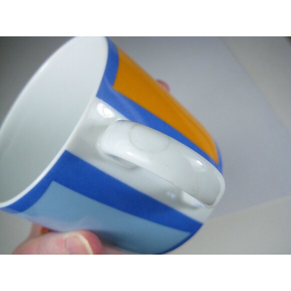 Swid Powell Gene Meyer Stripes Porcelain Ceramic Coffee Mug Thailand - Picture 12 of 12